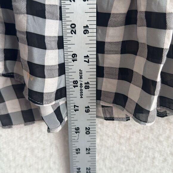 Dress the Population x Cosmopolitan Skirt Womens Small Gingham Black White - Picture 7 of 7